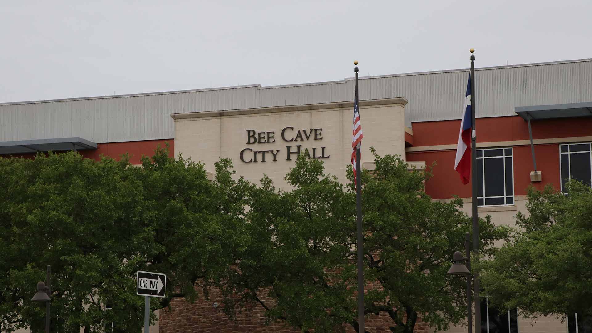 City hall building in Bee Cave, Texas.