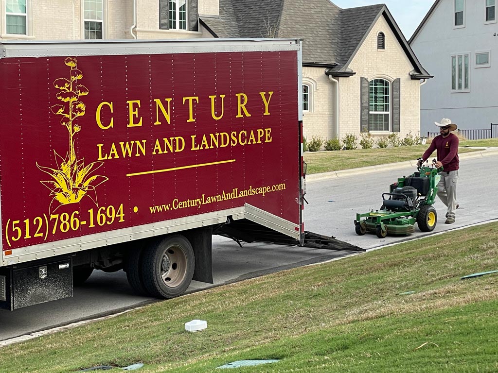 Century Lawn and Landscape truck and mowing expert in Austin, TX.