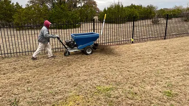 Top dressing treatment at a property in Austin, TX.