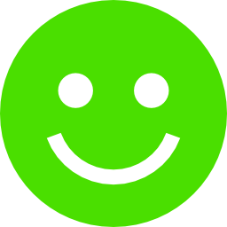 Smiley face that signifies a positive experience.
